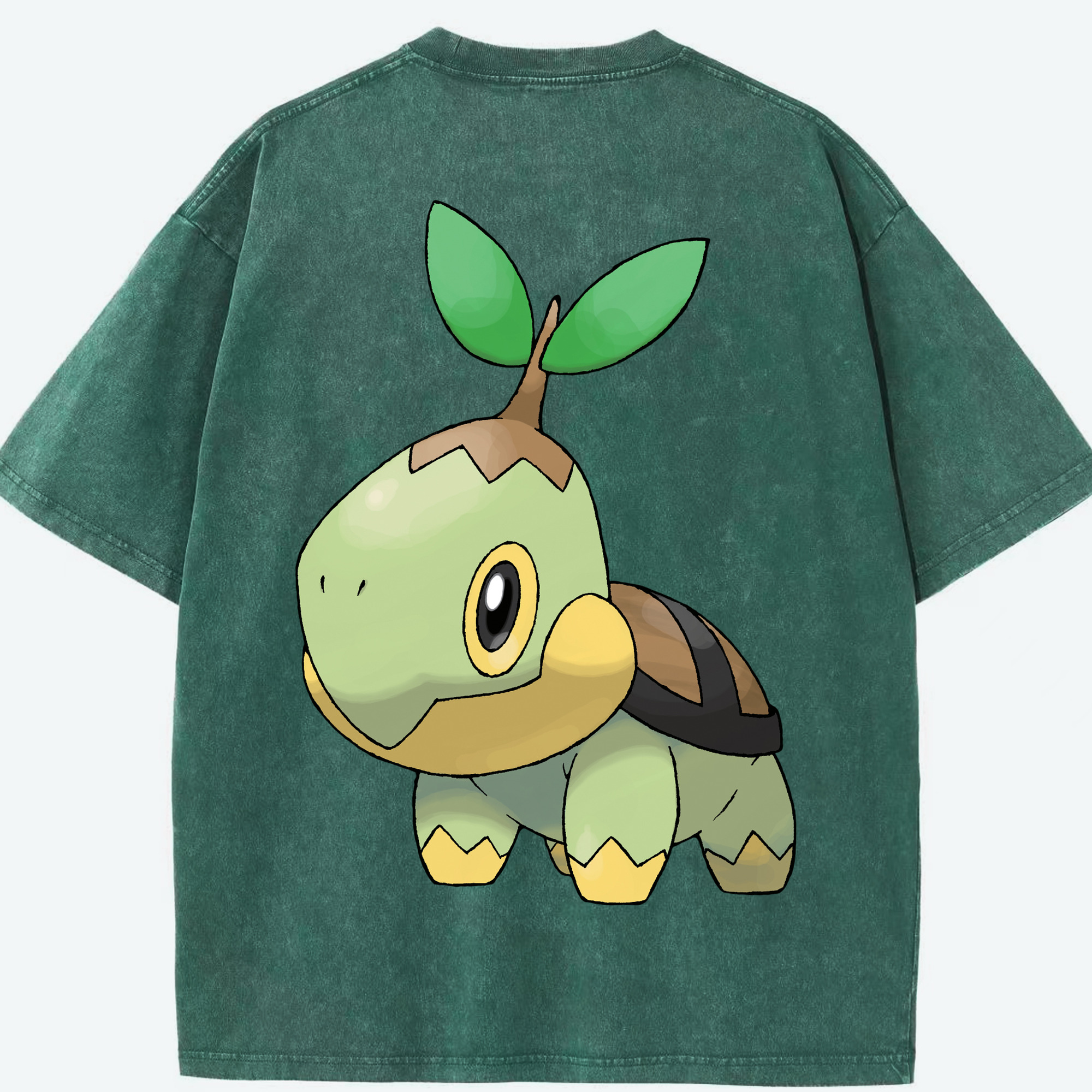 （画像用） ポケットモンスター Pokémon 綿100% ヴィンテージ風 半袖Tシャツ（背面プリント）